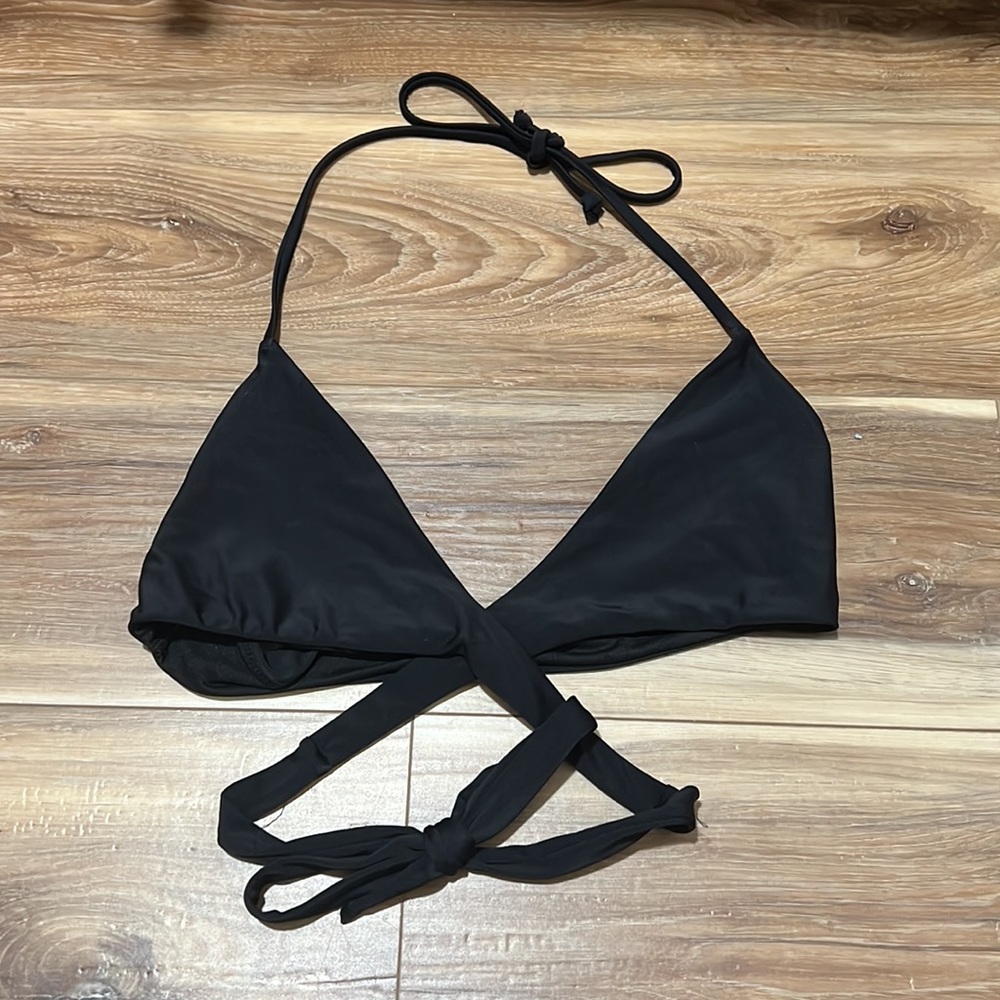 Hollister halter wrap bikini top